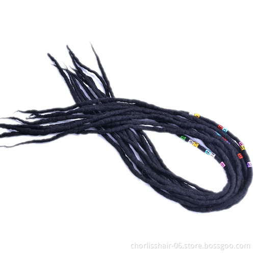 Afro Long Ombre Color Nepal Felted Wool Soft Synthetic Dreadlocks Crochet Hair Braiding Extensions For Black Women